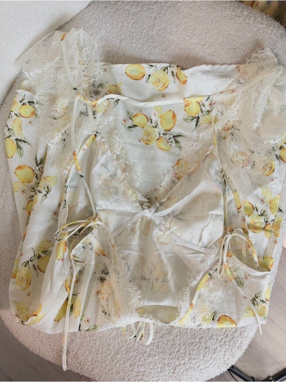 NWOT For Love & Lemons Audrey Mini Slip Dress 🌱🍋 - Picture 8 of 9